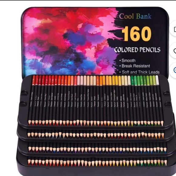 Cool Bank 160 Colored Pencils Set - Picture 1 of 5